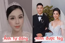 Bà xã "Tư Dũng" bị soi nhan sắc ảnh cưới tự đăng và được tag
