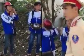 A Đây Rồi: CSGT phạt học sinh không đội mũ bảo hiểm cực dễ thương
