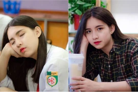 Ngủ gật trong lớp, nữ sinh Hà thành bất ngờ "nổi tiếng"