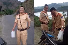 Hết xăng giữa đường cô gái bỗng có "quý nhân phù trợ"