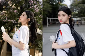 Hot girl "ăn thùng uống vại" khoe ảnh "thanh xuân vườn trường" cực nét