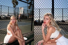 Chơi tennis, chân dài Đức khoe cơ thể nữ thần hiếm có