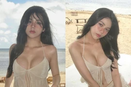 "Hot girl tạp hóa" Sài thành diện đồ mỏng tang, khoe vòng 1 lấp ló