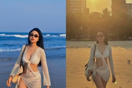 Vợ cầu thủ Phan Văn Đức diện bikini khoe vóc dáng nuột nà