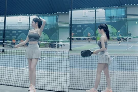 Hot girl Pickleball mới nổi đánh gục trái tim bao người