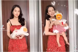 Mừng bé Sol 6 tháng, "gái 1 con" Thiên Anh khoe clip cực yêu