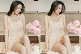 Doãn Hải My mặc váy ngủ toát lên phong thái tiểu thư Hà thành