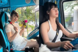 Nữ tài xế container Tuyên Quang nhỏ bé điều khiển "quái thú 30 tấn"