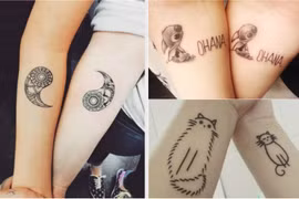 Hình xăm đôi khiến các cặp chị em "chết mê"