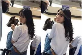 Hot girl gây sốt mạng với biểu cảm thay đổi trong "tích tắc"