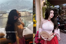 Hot girl số 1 Sài thành đi du lịch khoe vòng 1 "ngồn ngộn" 