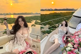 Lên du thuyền, hot girl số 1 Sài thành khoe body nét căng