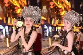 "Người cũ" Quang Hải hóa hot girl dân tộc cực long lanh