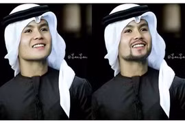 "Rụng tim" xem cầu thủ tuyển VN hóa thân thành trai Ả Rập