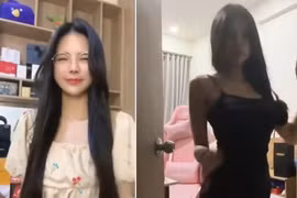 Nữ MC Mai Dora đu trend "tắt đèn biến hình" cực cháy