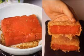 Làm món ăn từ dưa hấu, cô gái khiến netizen tranh luận sôi nổi