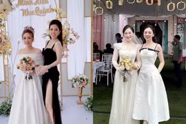 Loạt gái xinh gây tranh cãi vì ăn mặc "ô dề" đi đám cưới