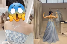 Danh tính cô dâu khoe cơ bắp "lừng lững", anh em nhìn hết hồn