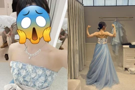 Danh tính cô dâu khoe cơ bắp "lừng lững", anh em nhìn hết hồn