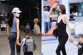 Đến trường đón con, hội chị em mặc đồ bó chẽn làm netizen ái ngại