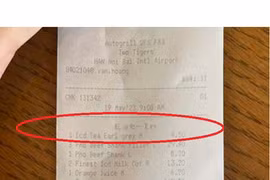 Xôn xao cốc trà đá hơn 100.000 đồng ở sân bay Nội Bài