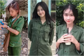 Dàn hot girl khoe ảnh đi quân sự, toàn gái xinh trong màu áo bay