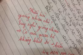 Chết cười với lời phê bài kiểm tra "chất như nước cất" của các giáo viên