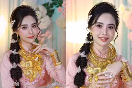 Cô dâu An Giang đeo trĩu cổ trong đám cưới gây sốt