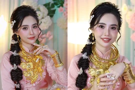 Cô dâu An Giang đeo trĩu cổ trong đám cưới gây sốt