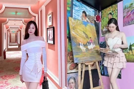 Xuất hiện hot girl “dạy vẽ” khiến anh em không muốn rời mắt