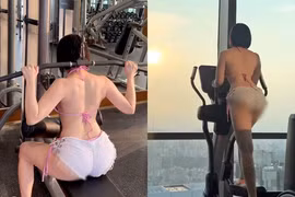 Diện quần "bằng gang tay" tập gym, cô gái Hàn Quốc gây phản cảm