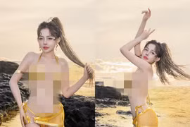 Ngân 98 bước vào đường đua khoe bikini chào hè cực cháy