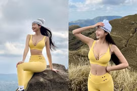 Diện đồ tập gym leo núi, gái xinh được netizen truy tìm danh tính