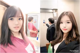 Dùng FaceApp, ông chú tuổi 50 biến thành hot girl gây sốt mạng