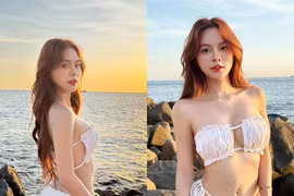 Hot TikToker Chu Nhã Mi khoe eo thon quyến rũ, netizen khó rời mắt