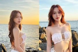 Hot TikToker Chu Nhã Mi khoe eo thon quyến rũ, netizen khó rời mắt