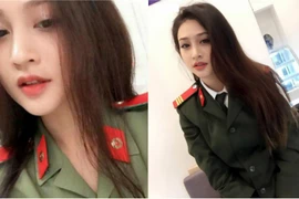 Lộ danh tính cô gái xinh đẹp mặc quân phục khiến CĐM xôn xao