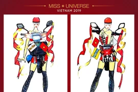 Siêu "bá đạo" thiết kế trang phục dự thi Hoa hậu Hoàn Vũ 2019 cho Hoàng Thuỳ