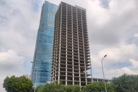 Hoang tàn tháp Vicem Tower nghìn tỷ “trơ khung” trên đất vàng Hà Nội
