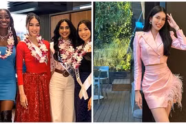 Á hậu Phương Anh rạng rỡ bên dàn thí sinh Miss International 2022