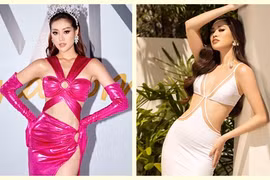 Mỹ nhân Khánh Vân gợi cảm hết mức khi sắp hết nhiệm kỳ hoa hậu	