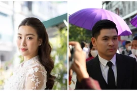 Hình ảnh Đỗ Mỹ Linh - Đỗ Vinh Quang trong lễ ăn hỏi