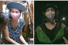 Hoa hậu Thùy Tiên đứng bán hàng rong, chạy xe ôm trong đêm