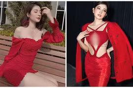 Đọ vẻ gợi cảm của Khả Như - Kim Nhã giữa nghi vấn hất túi