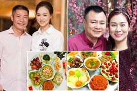 Mãn nhãn với các mâm cúng ông Công ông Táo năm 2022 nhà sao Việt