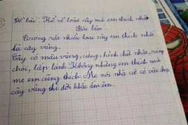 Cô nhóc làm bài văn tả cây, mẹ đọc xong... chắc sốc tận óc