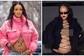 Style lộ bụng bầu... nhìn thấy mê của nữ ca sĩ giàu nhất thế giới Rihanna