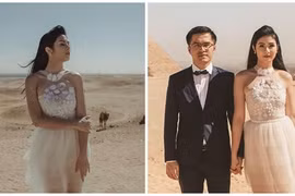 Trọn bộ ảnh cưới tại Ai Cập của Hoa hậu Ngọc Hân