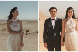 Trọn bộ ảnh cưới tại Ai Cập của Hoa hậu Ngọc Hân