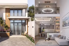 Mẫu nhà gác lửng đẹp, kinh phí phù hợp với vợ chồng trẻ